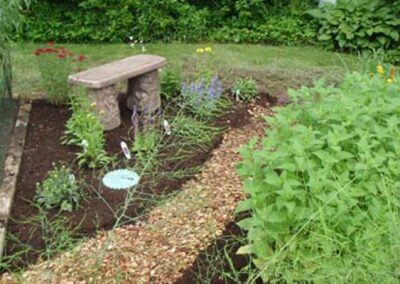 Flower Bed Mulching and Planning